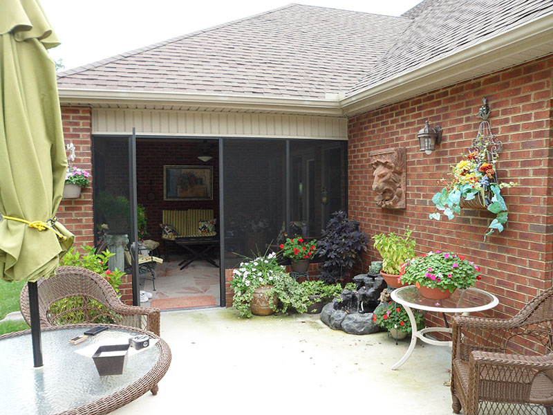 Residential screened porch by ATC Sunrooms Knoxville TN