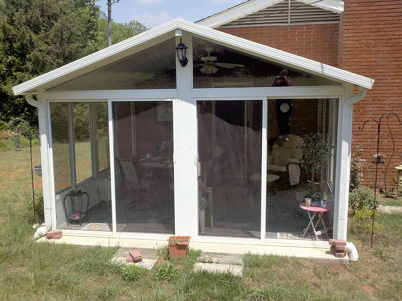 Screened porch with aluminum framing by ATC Sunrooms Knoxville