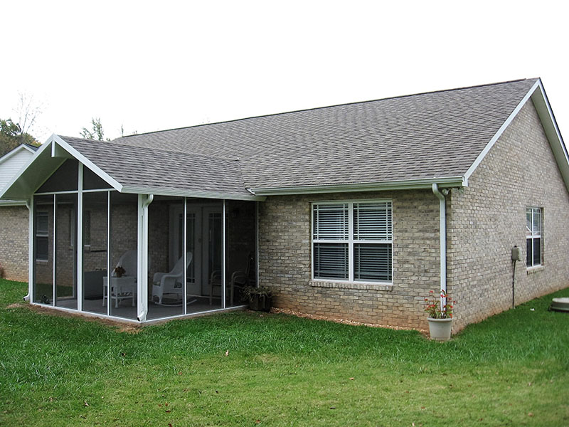 Screen room addition by ATC Sunrooms Knoxville TN