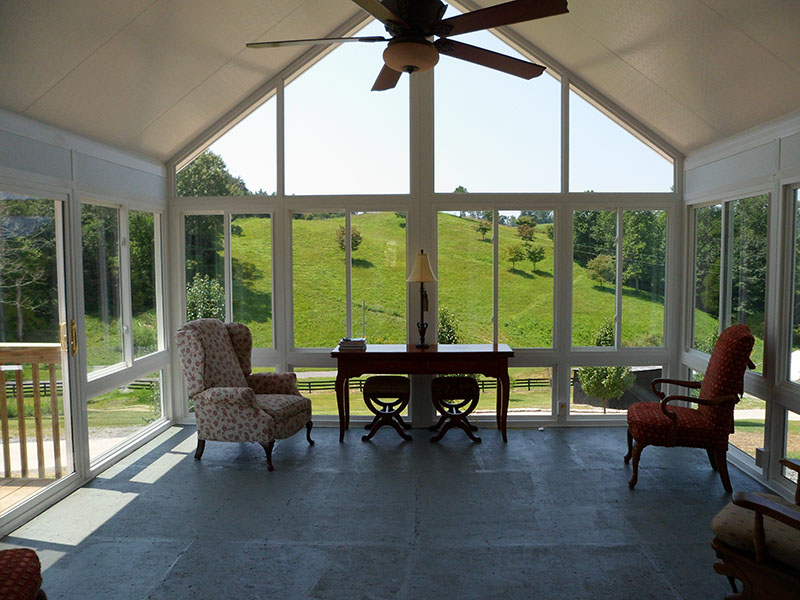 Custom sunroom project by ATC Sunrooms Knoxville TN